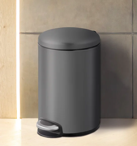 Eko 9213 Maggey Stainless Steel Fingerprint Resistant Step Bin Titanium Grey