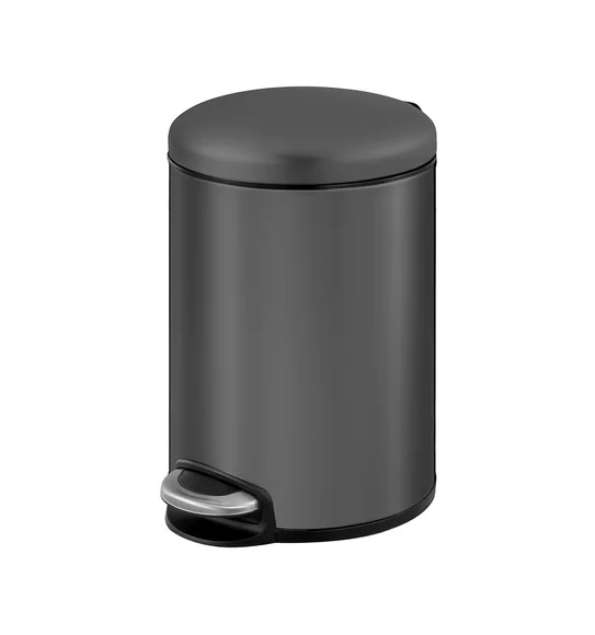 Eko 9213 Maggey Stainless Steel Fingerprint Resistant Step Bin Titanium Grey
