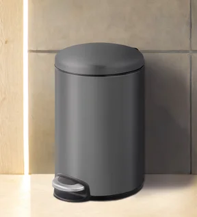 Eko 9213 Maggey Stainless Steel Fingerprint Resistant Step Bin Titanium Grey