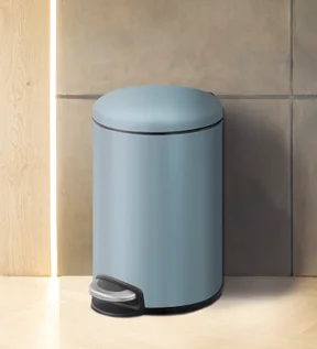 Eko 9213 Maggey Stainless Steel Fingerprint Resistant Step Bin Titanium Blue