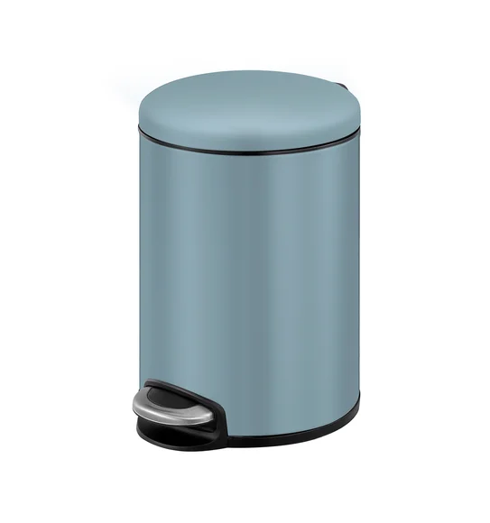 Eko 9213 Maggey Stainless Steel Fingerprint Resistant Step Bin Titanium Blue