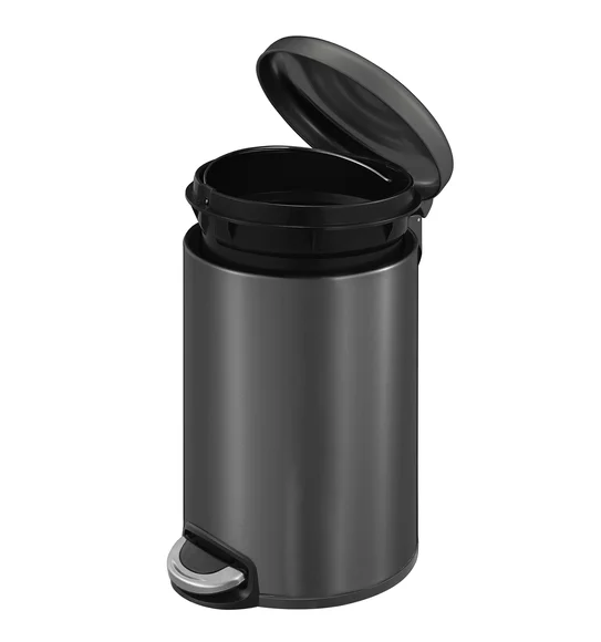 Eko 9213 Maggey Stainless Steel Fingerprint Resistant Step Bin Titanium Grey