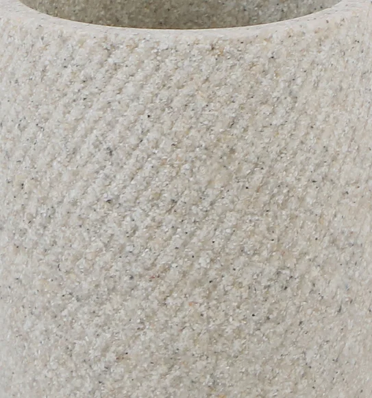 Vibe 3Pcs Bathroom Set Polyresin Bath Set Sandstone