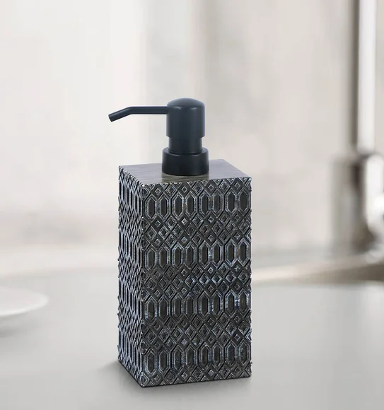 Vibe Soap Dispenser Polyresin Soap Dispenser Charcoal