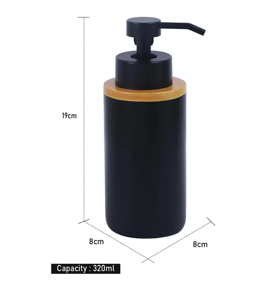 Vibe Soap Dispenser Polyresin Soap Dispenser Black