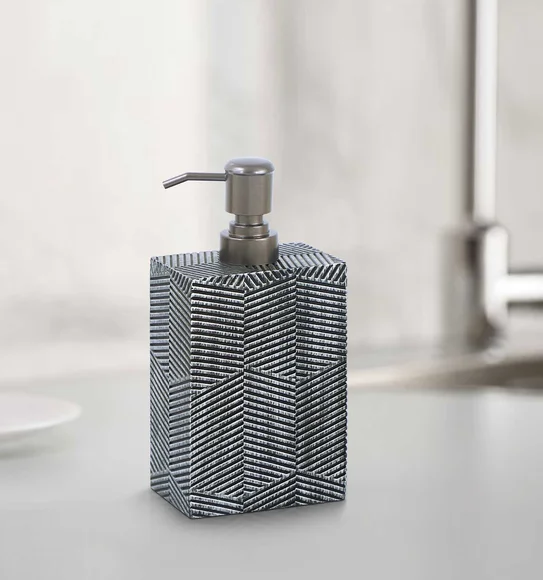 Vibe Soap Dispenser Polyresin Soap Dispenser Grey