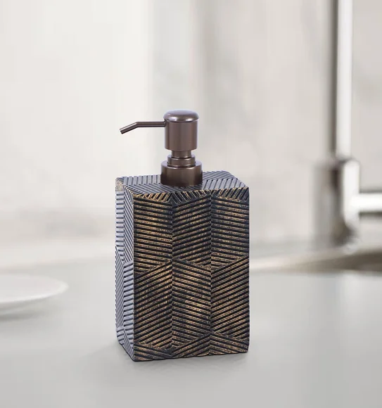 Vibe Soap Dispenser Polyresin Soap Dispenser Brown