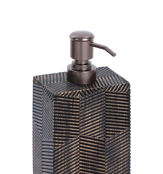 Vibe Soap Dispenser Polyresin Soap Dispenser Brown