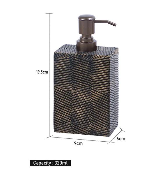 Vibe Soap Dispenser Polyresin Soap Dispenser Brown