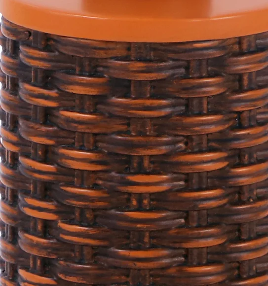 Vibe Soap Dispenser Polyresin Soap Dispenser Brown and Orange