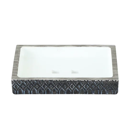 Vibe Soap Dish Polyresin Soap Dish Charcoal