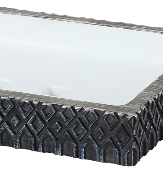 Vibe Soap Dish Polyresin Soap Dish Charcoal