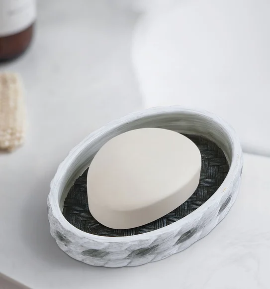 Vibe Soap Dish Polyresin Soap Dish Dark Grey