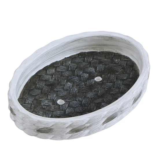 Vibe Soap Dish Polyresin Soap Dish Dark Grey