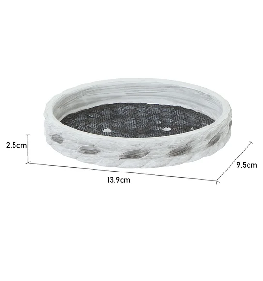 Vibe Soap Dish Polyresin Soap Dish Dark Grey