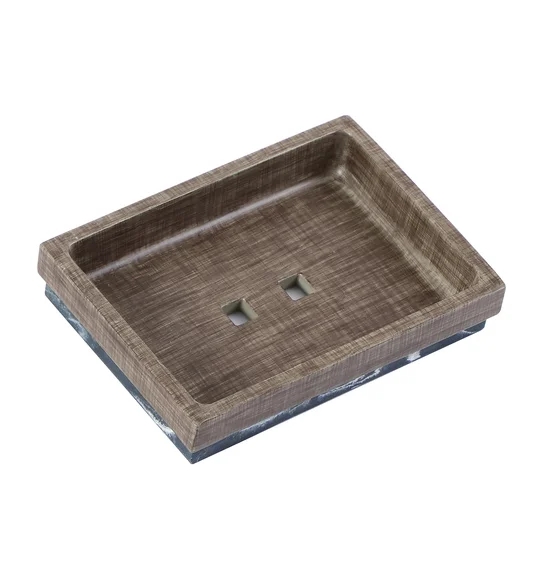 Vibe Soap Dish Polyresin Soap Dish Wood