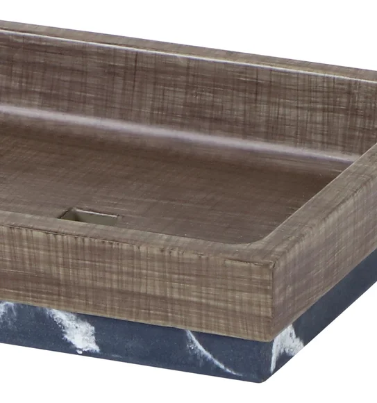 Vibe Soap Dish Polyresin Soap Dish Wood