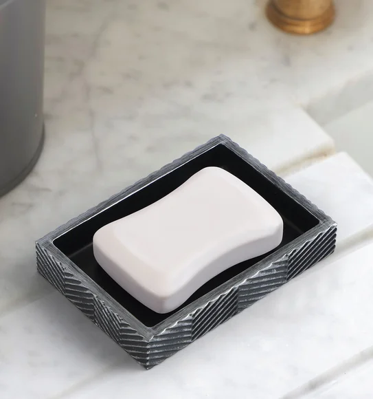 Vibe Soap Dish Polyresin Soap Dish Grey