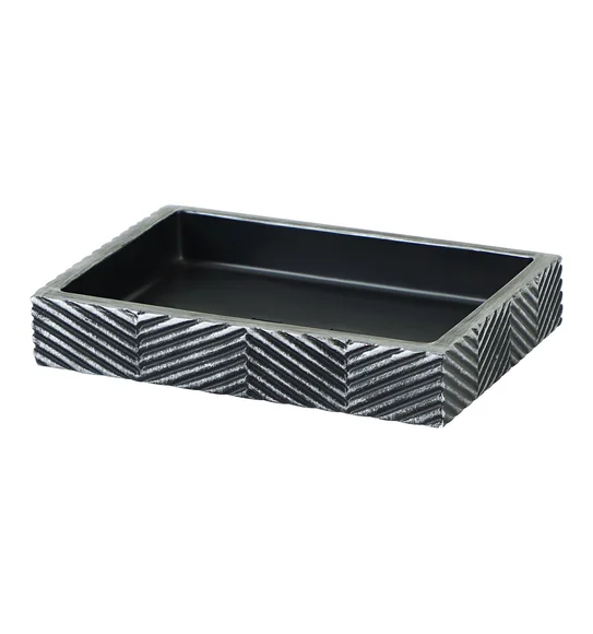 Vibe Soap Dish Polyresin Soap Dish Grey