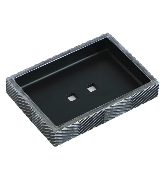 Vibe Soap Dish Polyresin Soap Dish Grey