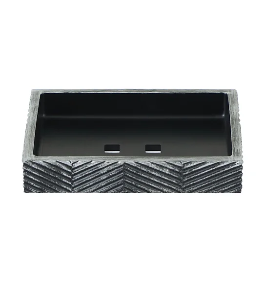 Vibe Soap Dish Polyresin Soap Dish Grey