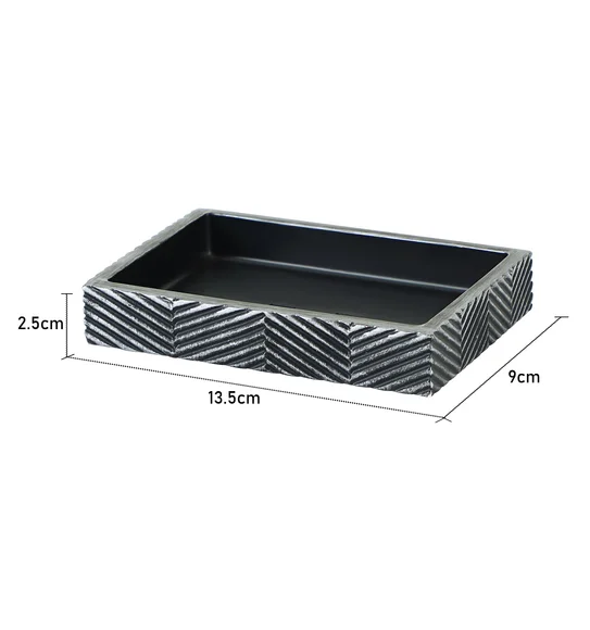 Vibe Soap Dish Polyresin Soap Dish Grey