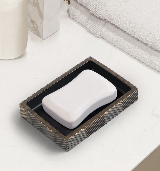 Vibe Soap Dish Polyresin Soap Dish Brown