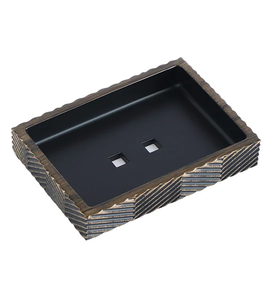 Vibe Soap Dish Polyresin Soap Dish Brown