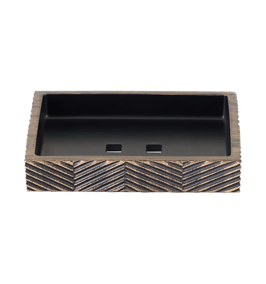 Vibe Soap Dish Polyresin Soap Dish Brown