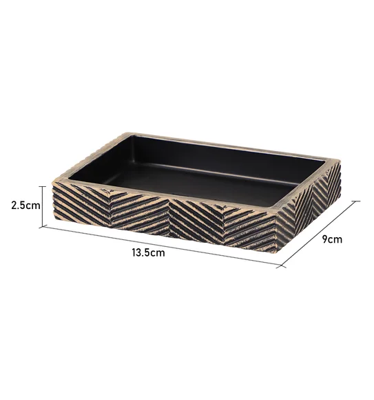 Vibe Soap Dish Polyresin Soap Dish Brown