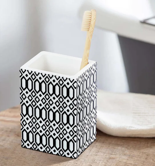Vibe Tumbler Polyresin Tumbler Black and White
