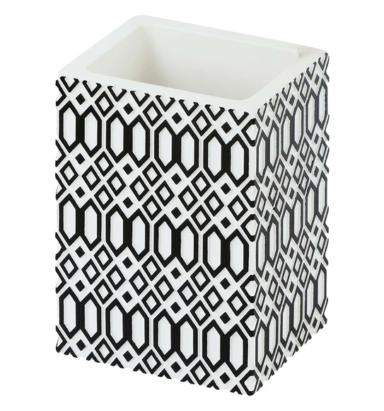 Vibe Tumbler Polyresin Tumbler Black and White