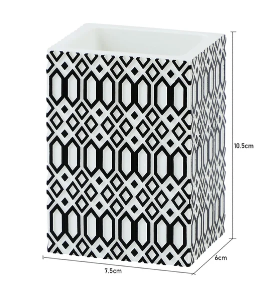 Vibe Tumbler Polyresin Tumbler Black and White
