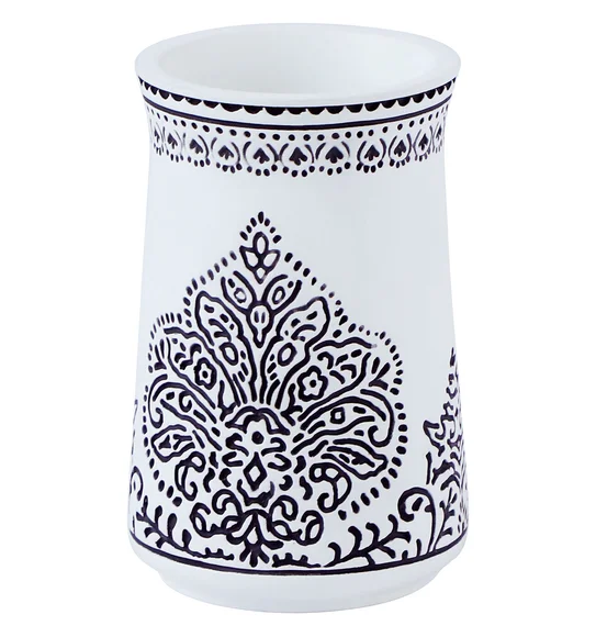 Vibe Tumbler Polyresin Tumbler White and Black