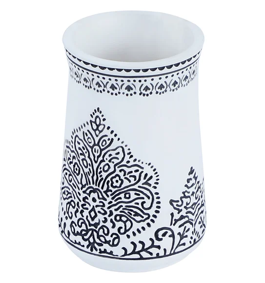 Vibe Tumbler Polyresin Tumbler White and Black