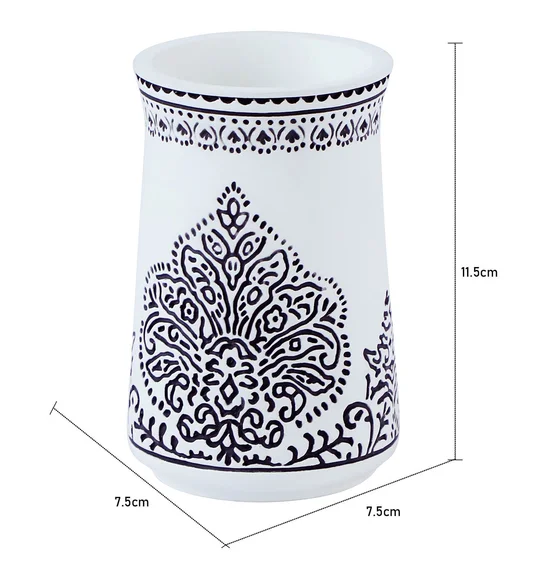 Vibe Tumbler Polyresin Tumbler White and Black