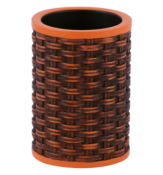 Vibe Tumbler Polyresin Tumbler Brown and Orange