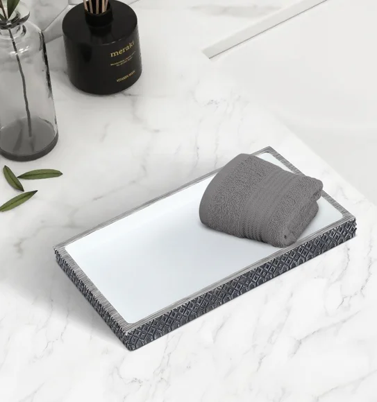 Vibe Tray Polyresin Tray Charcoal