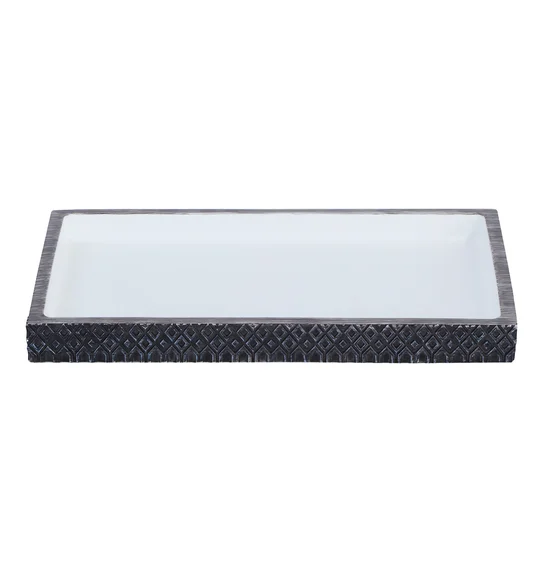 Vibe Tray Polyresin Tray Charcoal