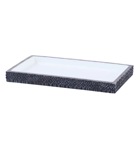 Vibe Tray Polyresin Tray Charcoal