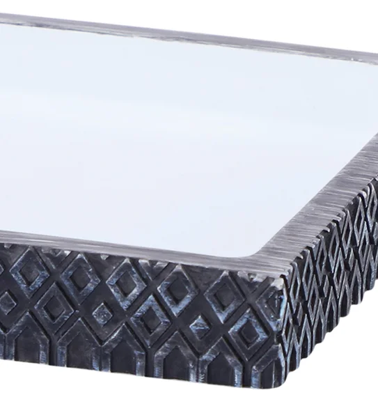 Vibe Tray Polyresin Tray Charcoal