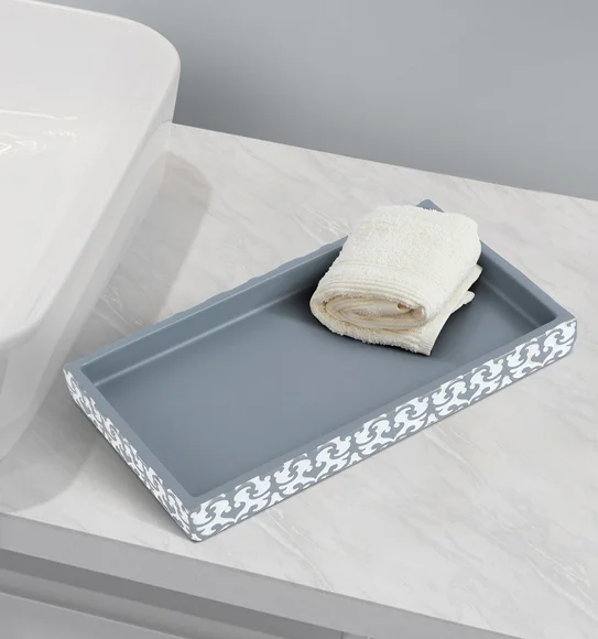 Vibe Tray Polyresin Tray White