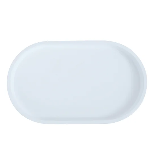 Vibe Tray Polyresin Tray White and Black