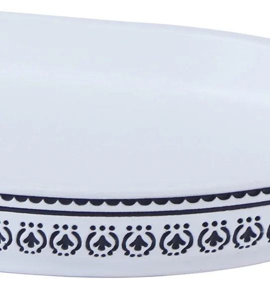 Vibe Tray Polyresin Tray White and Black