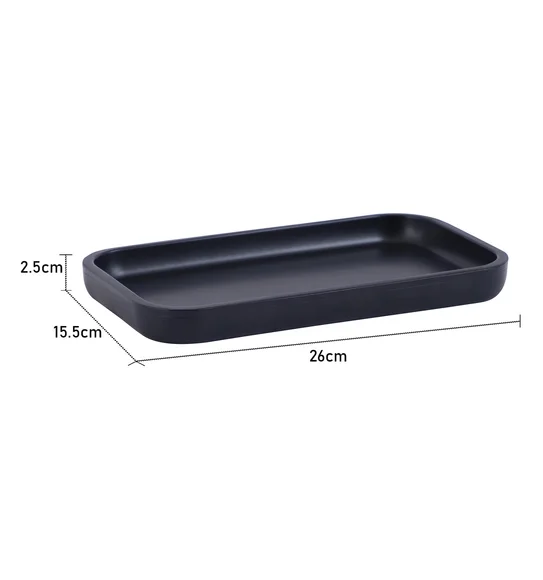 Vibe Tray Polyresin Tray Black
