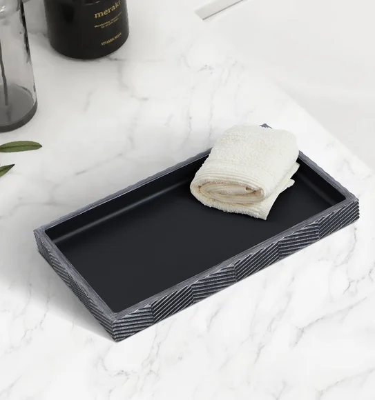 Vibe Tray Polyresin Tray Grey