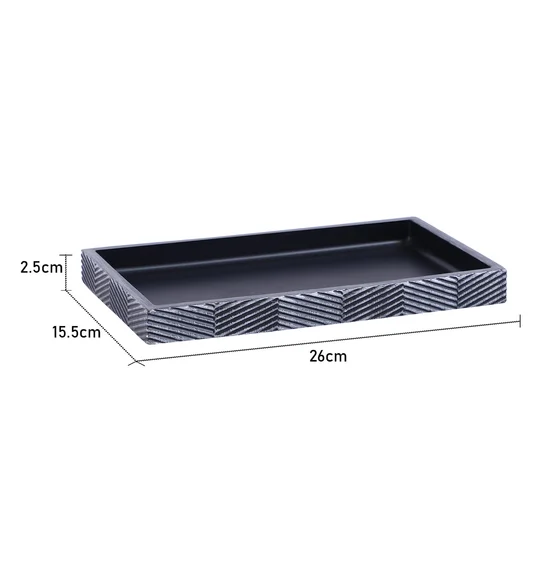 Vibe Tray Polyresin Tray Grey