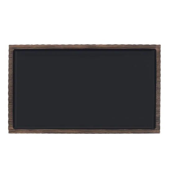 Vibe Tray Polyresin Tray Brown