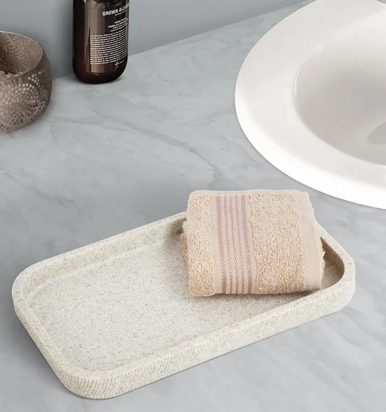 Vibe Tray Polyresin Tray Sandstone