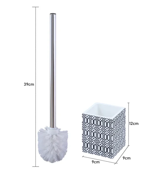 Vibe Toilet Brush Polyresin Toiletbrush holder Black